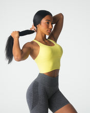 Load image into Gallery viewer, Pastel Yellow Matrix Bra Top