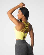Load image into Gallery viewer, Pastel Yellow Matrix Bra Top