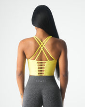 Load image into Gallery viewer, Pastel Yellow Matrix Bra Top