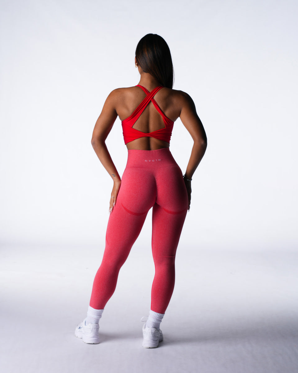NVGTN Solace Flow Bra - Cherry Crush |