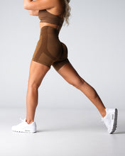 Load image into Gallery viewer, Mocha Performance Seamless Shorts