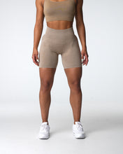 Load image into Gallery viewer, Beige Scrunch Seamless Shorts