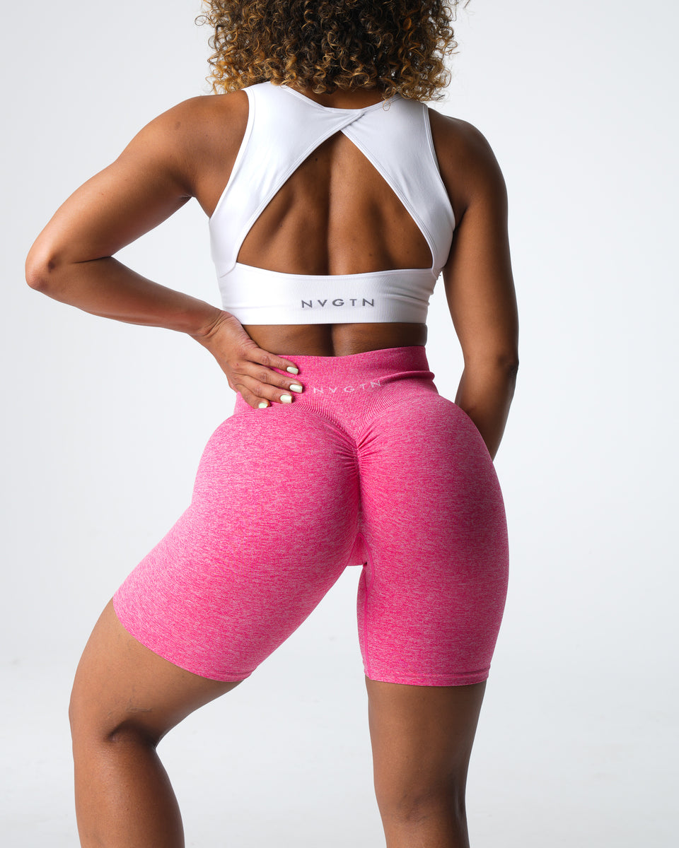 Inspire Shorts - Neon Pink  The Perfect Subtle Scrunch Gym Shorts
