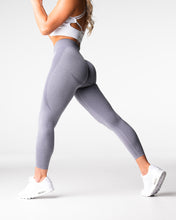 Load image into Gallery viewer, Grey Mid Rise Contour Seamless Leggings