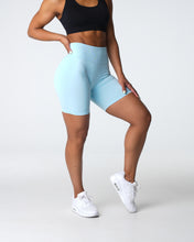 Load image into Gallery viewer, Pastel Blue Scrunch Seamless Shorts