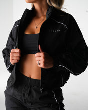 Load image into Gallery viewer, Black Stride Windbreaker Jacket