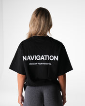 Load image into Gallery viewer, Black Navigation Graphic Tee