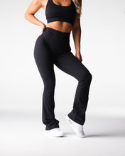 Load image into Gallery viewer, Black Effortless Flare Leggings