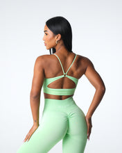 Load image into Gallery viewer, Pistachio Glimpse Ribbed Seamless Bra