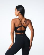 Load image into Gallery viewer, Black Glimpse Ribbed Seamless Bra