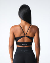 Load image into Gallery viewer, Black Glimpse Ribbed Seamless Bra