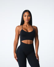 Load image into Gallery viewer, Black Cascade Seamless Bra
