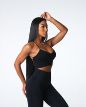 Load image into Gallery viewer, Black Cascade Seamless Bra