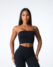 Load image into Gallery viewer, Black Conquer Ribbed Seamless Bra