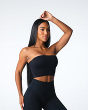 Load image into Gallery viewer, Black Conquer Ribbed Seamless Bra