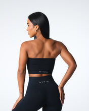 Load image into Gallery viewer, Black Conquer Ribbed Seamless Bra