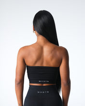 Load image into Gallery viewer, Black Conquer Ribbed Seamless Bra