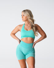 Load image into Gallery viewer, Mint Limitless Ribbed Seamless Halter Bra