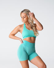 Load image into Gallery viewer, Mint Limitless Ribbed Seamless Halter Bra
