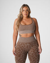 Load image into Gallery viewer, Mocha Leopard Eclipse Seamless Bra