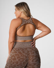 Load image into Gallery viewer, Mocha Leopard Eclipse Seamless Bra