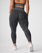 Load image into Gallery viewer, Black Speckled Zebra Seamless Leggings