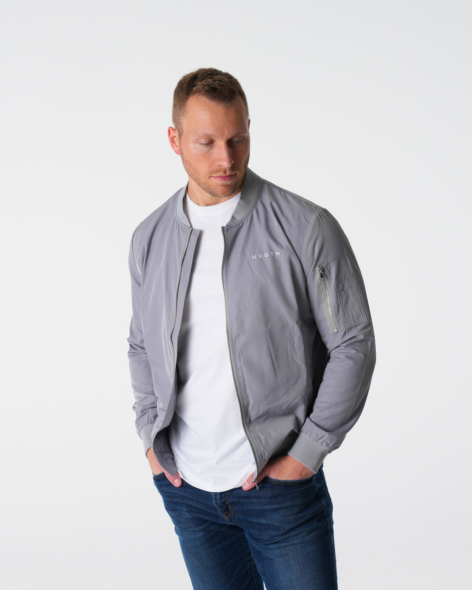 Nvgtn Bomber Jacket - Grey | M | Nvgtn