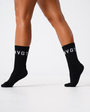 Load image into Gallery viewer, Black NVGTN Crew Socks