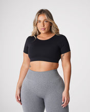 Load image into Gallery viewer, Black Open Back Tee