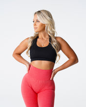 Load image into Gallery viewer, Black Limitless Ribbed Seamless Halter Bra