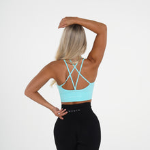 Load image into Gallery viewer, Aqua Flourish Seamless Bra