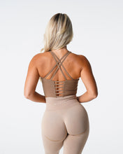 Load image into Gallery viewer, Mocha Matrix Bra Top