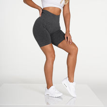 Load image into Gallery viewer, Black Speckled Biker Shorts
