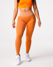 Load image into Gallery viewer, Burnt Orange Snakeskin Seamless Leggings