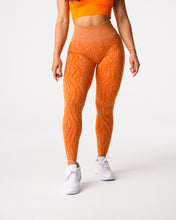 Load image into Gallery viewer, Burnt Orange Zebra Seamless Leggings
