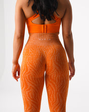 Load image into Gallery viewer, Burnt Orange Zebra Seamless Leggings