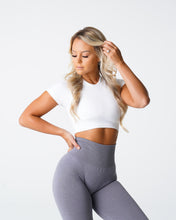 Load image into Gallery viewer, White Vortex Seamless Bra Top