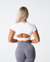 Load image into Gallery viewer, White Vortex Seamless Bra Top