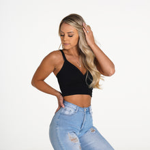 Load image into Gallery viewer, Black Confidence Cropped Tank