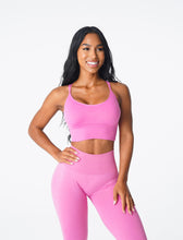 Load image into Gallery viewer, Bubble Gum Pink Flourish Seamless Bra