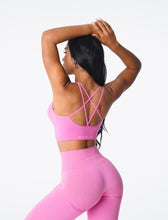 Load image into Gallery viewer, Bubble Gum Pink Flourish Seamless Bra