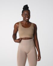 Load image into Gallery viewer, Beige Desire Ribbed Seamless Bra