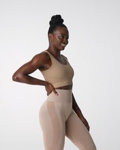 Load image into Gallery viewer, Beige Desire Ribbed Seamless Bra