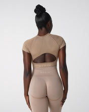 Load image into Gallery viewer, Beige Vortex Seamless Bra Top