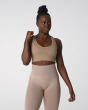 Load image into Gallery viewer, Beige Galaxy Ribbed Seamless Bra