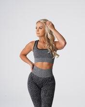 Load image into Gallery viewer, Black Speckled Snakeskin Eclipse Seamless Bra