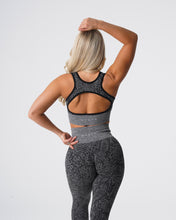 Load image into Gallery viewer, Black Speckled Snakeskin Eclipse Seamless Bra