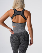 Load image into Gallery viewer, Black Speckled Snakeskin Eclipse Seamless Bra