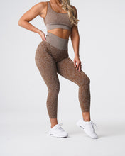 Load image into Gallery viewer, Mocha Snakeskin Seamless Leggings