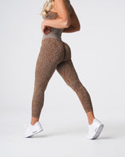 Load image into Gallery viewer, Mocha Snakeskin Seamless Leggings